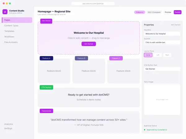 Complete dotCMS Platform Tour